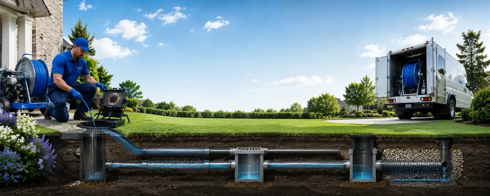 Outdoor drain cleaning information for Gilman, IA